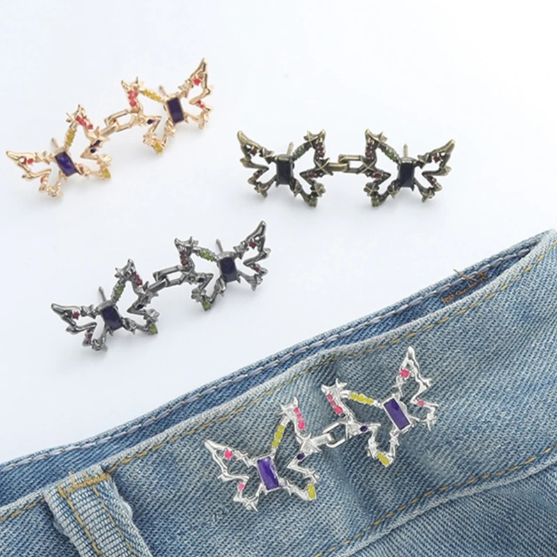 Elegant Butterfly Waist Clip Fashionable Women Removable Waist Tighteners for Loose Jeans and Various Clothing