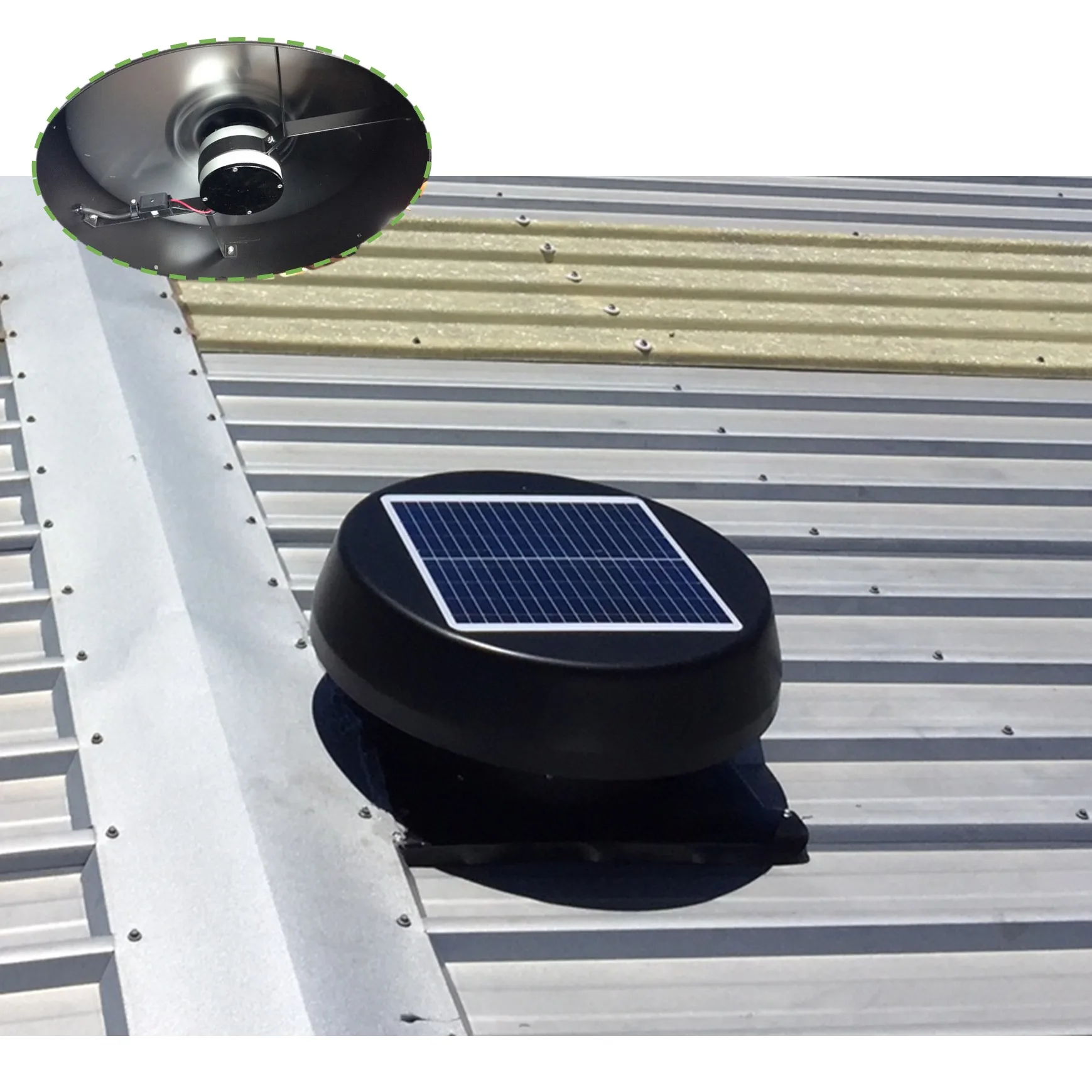 Wholesale 25W Solar Roof Attic Vent Fan for Residential AC DC Solar Panel Fan for Factory Home without Electricity