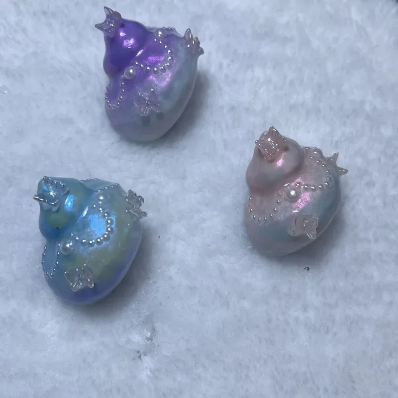 Natural Large Hermit Crab Shells Real Banded Blue Handmade DIY Gade Turbo Collection Coastal Home Decor Accent and Vase Filler