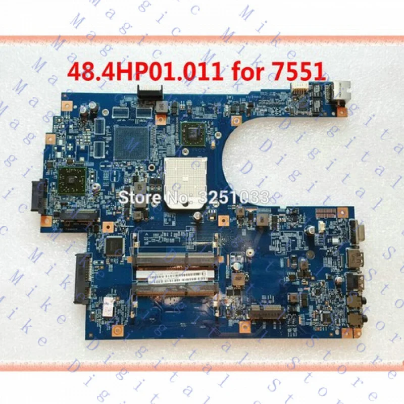 H  48.4HP01.011 For Acer Aspire 7551 7551G Laptop motherboard MBBKM01001 NV73A