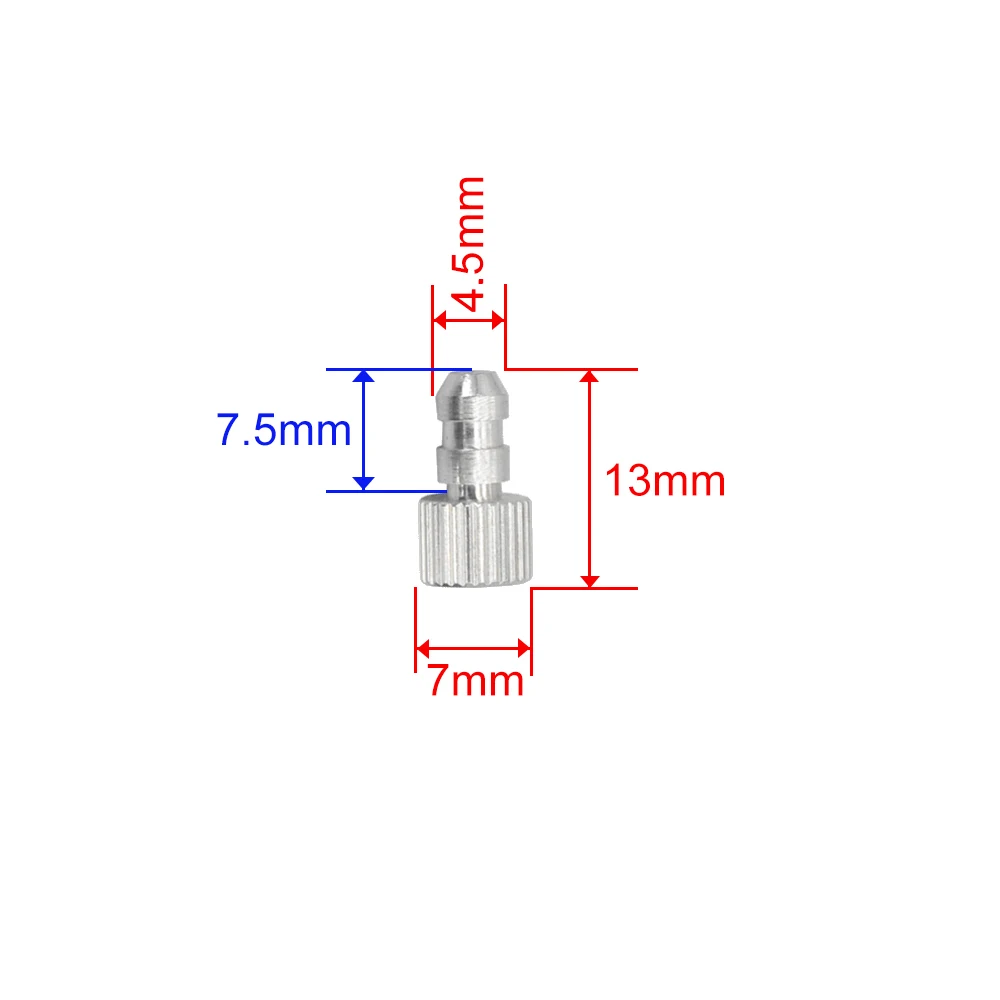 10PCS D4.5mm Oil Pipe Stopper Oil Seal Head For RC Gasoline Airplane Fixwing Fuel Jet Boat 3 / 4mm Hose Plug Fuel Tank Bulkhead