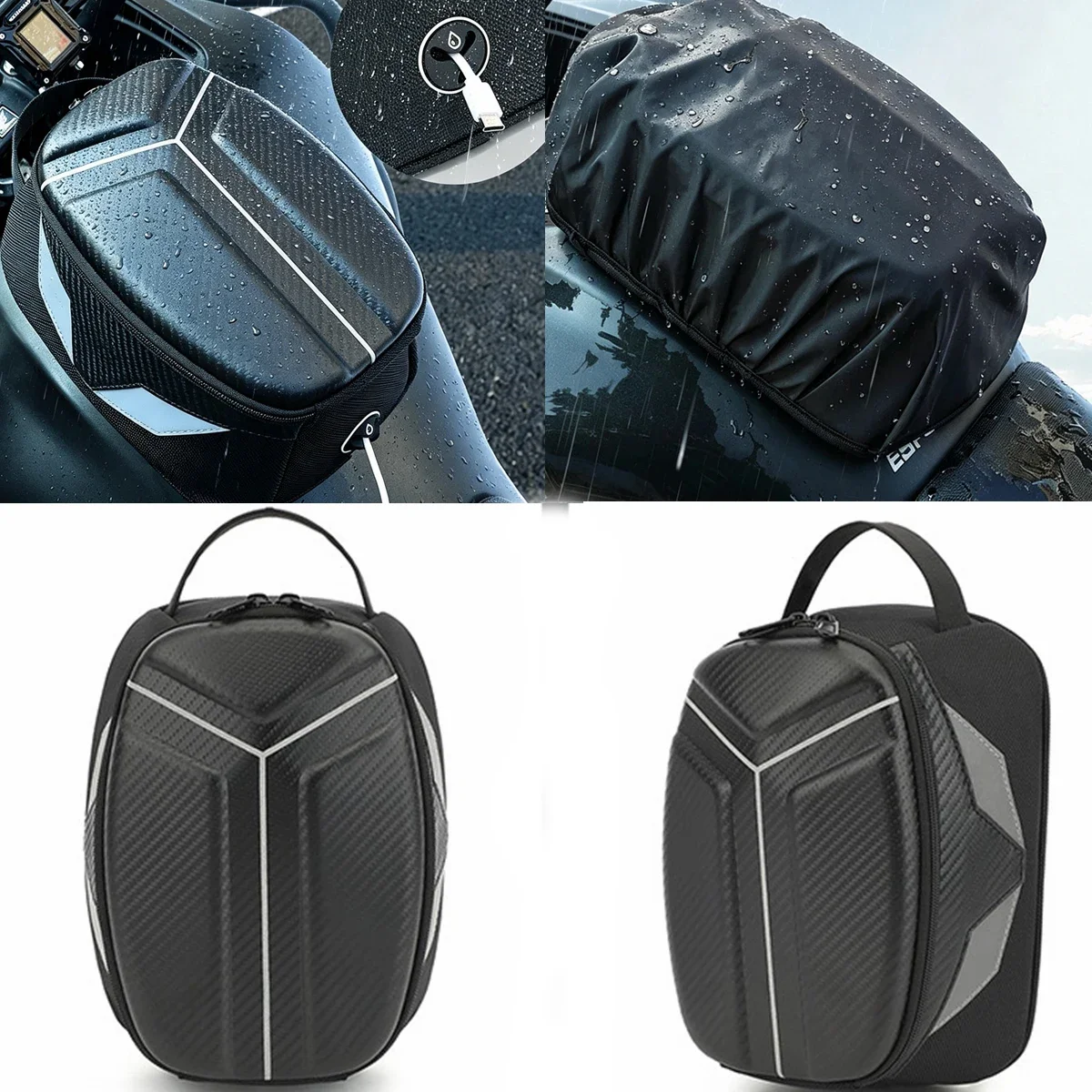Universal Motorcycle Tank Bag Carrier Luggage Tool Bag Travel Waterproof Storage Bags Outdoor Riding Equipment