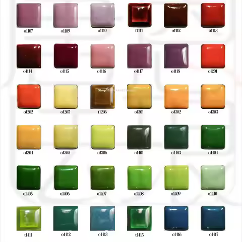 High Temperature 850 Degrees Enamel Powder Glaze DIY Cloisonne Glaze Can Be Fired Mineral Color Glaze Custom Crafts Production