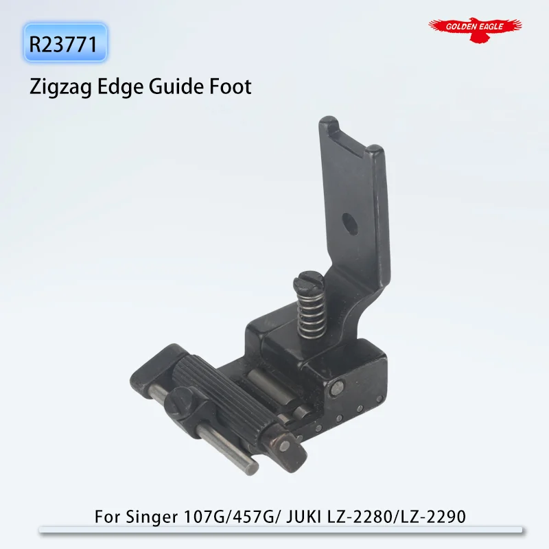 R23771 Calcador de Rolo Guia de Borda para Máquinas de Costura Zigzag Singer 107G, 457G, JUKI LZ-2280, LZ-2284, LZ-229, Consew 275R
