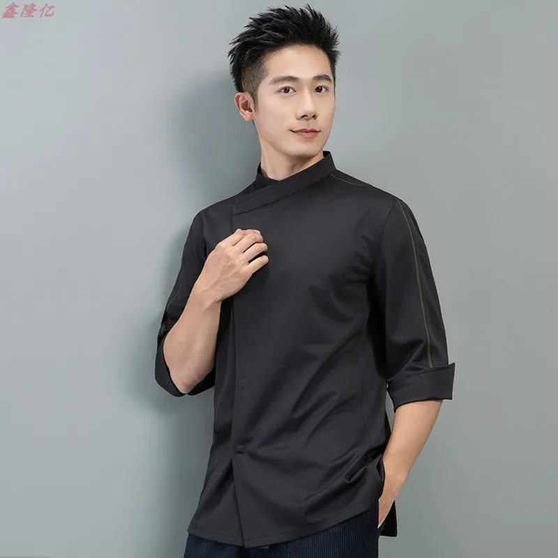 Uniform szefa kuchni hotelowej Restauracja zachodnia Steakhouse Letnie ubrania robocze z krótkim rękawem Kuchnia wojskowa Ubrania szefa kuchni piekarnika