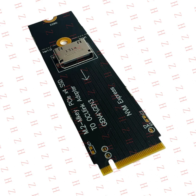 P+ SFF-8612 M.2-M to 8639)SSD Adapter Card NVME key PCIe 2.5 Riser SSD OCUlink inch