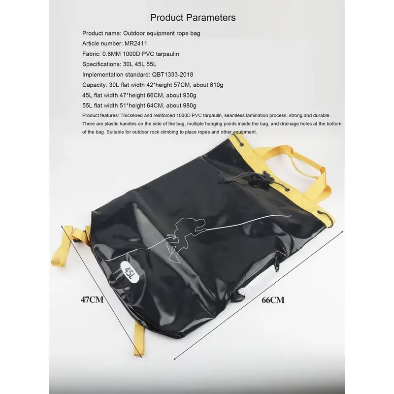 45L Multifunctional Portable Outdoor Dry Bag Roll Top Waterproof Backpack Travel Storage Sack