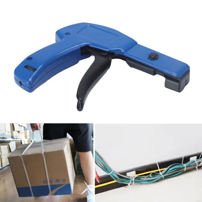 Professional Cable Tie Pliers Zips Tie Guns Ergonomic Fastening and Cuttiing Tool for Plastic Nylon Cable Tie Fasteners