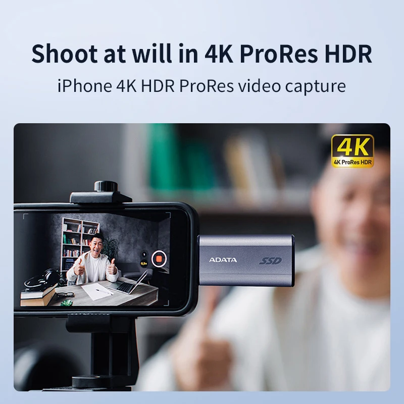 ADATA-Disque SSD externe SC750 pour ordinateur de bureau et ordinateur portable, vitesse de transfert jusqu'à 500 MBumental, 1000 Gen2x2 Type-C, SSD 1050 Go, 3.2 Go