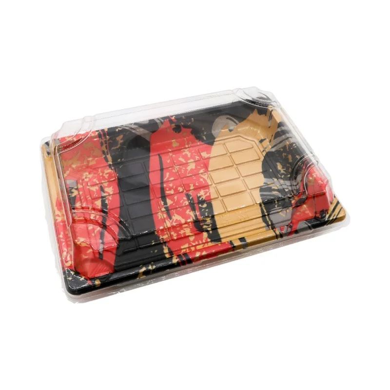 Op Maat Gemaakte Productfood Grade Wegwerp Sushi Container Food Takeout Japanse Ps Plastic Sushi Verpakking