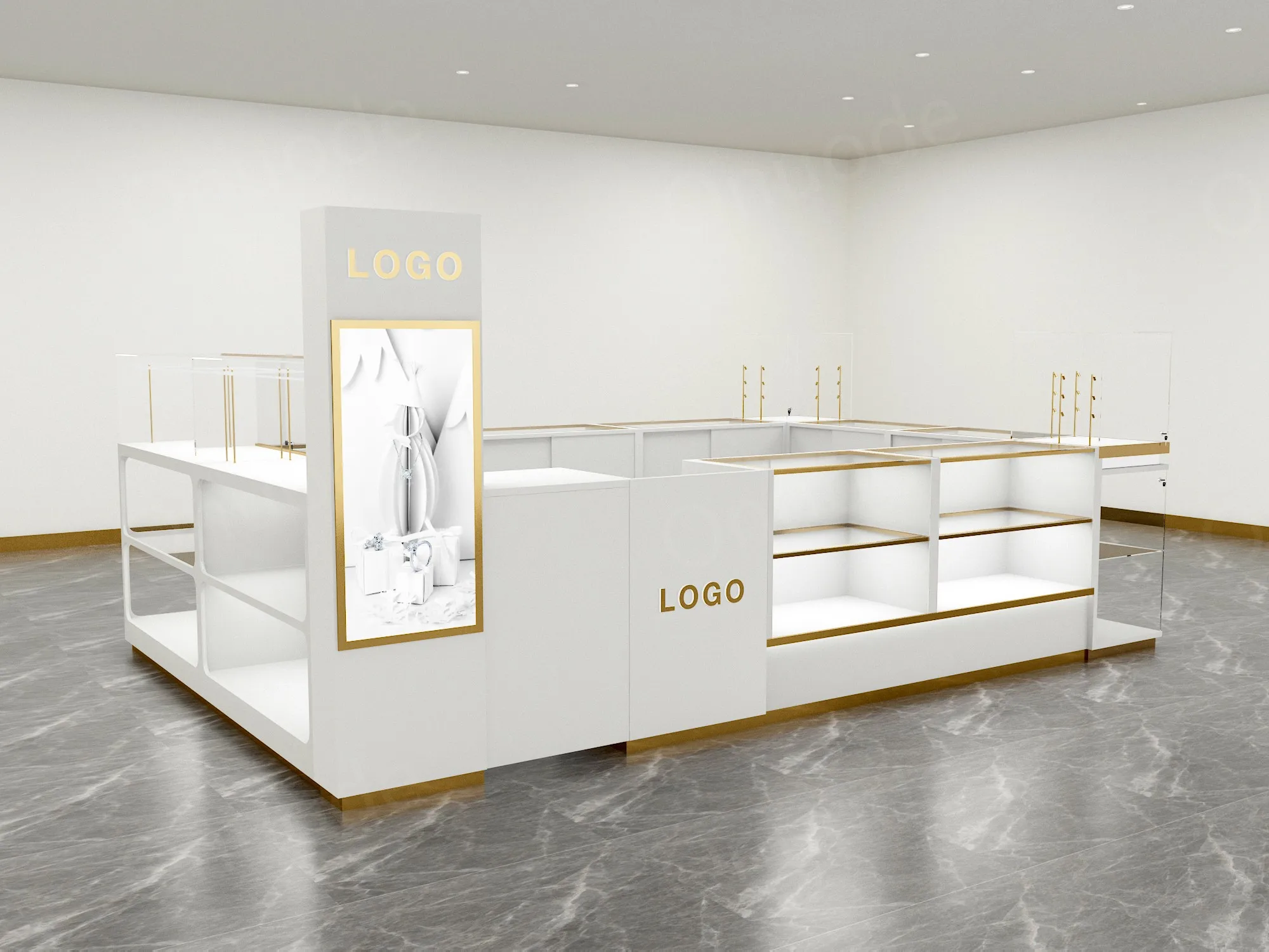 Custom.Custom LED-Lit Glass Display Cabinet for Retail Shops Museums Exhibitions for Jewelry Kiosks and Shopping Malls