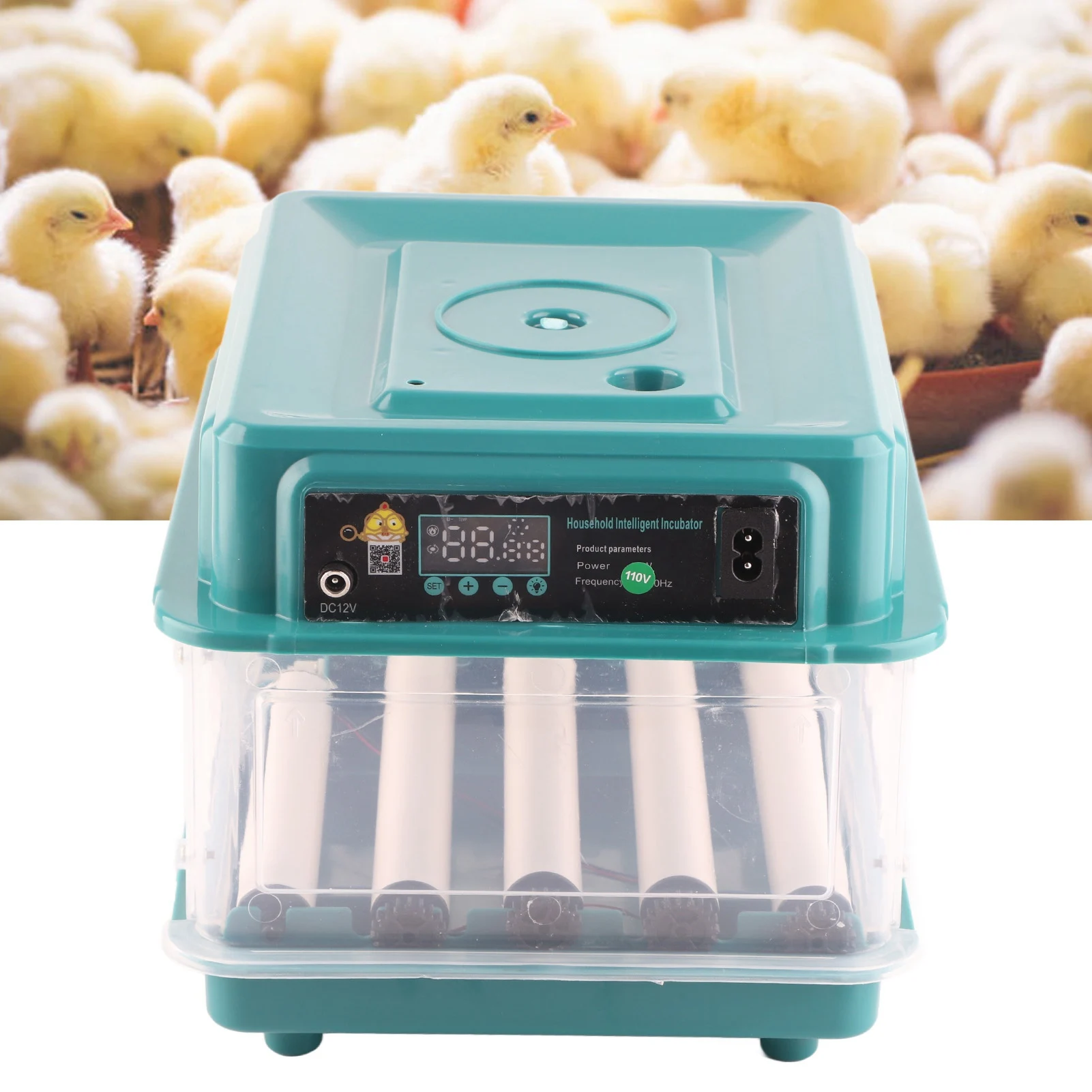 Egg Turner Egg Hatching Incubator Egg Incubators Automatic Adjustable Tray Incubator Household Egg Turner for Hatching