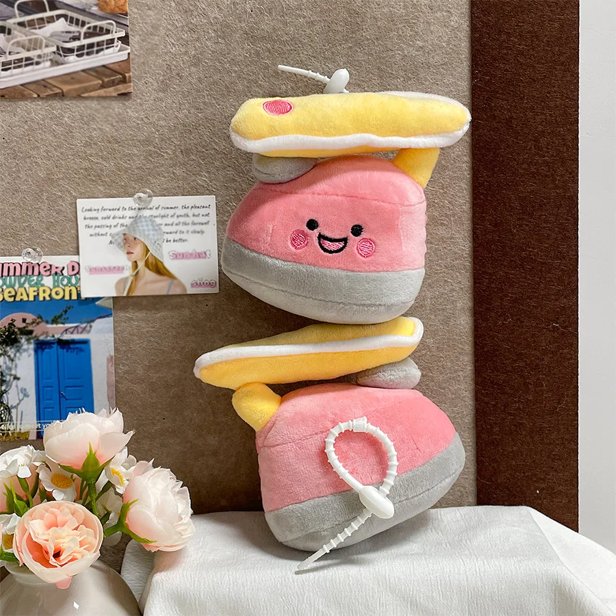 الكرتون الإبداعية الحديد دمية أفخم قلادة المفاتيح لطيف محاكاة الأدوات المنزلية الحديد أفخم دمية ظهره ديكور المفاتيح هدية #3