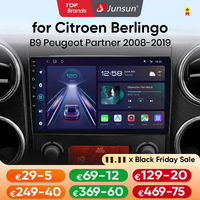 Junsun AI voice Wireless Carplay Android Auto radio For Citroen Berlingo B9 Peugeot Partner 2008-2019 Car Intelligent Systems