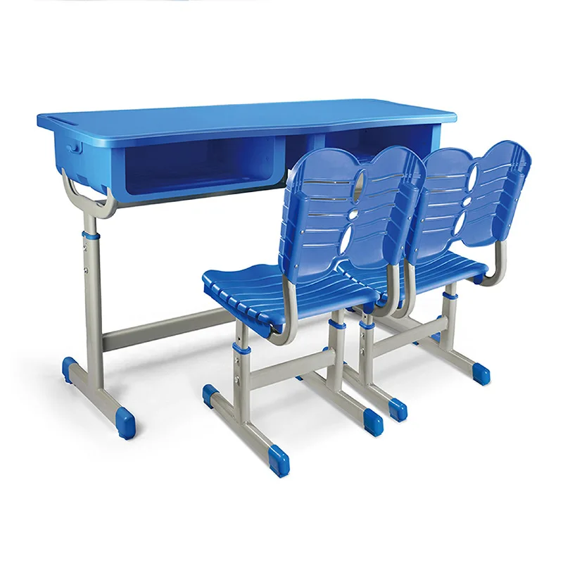 Adjustable Study Desks, Single-Color Double Desks and Chairs, Students Training Class, Children's Desks, Ergonomic Design