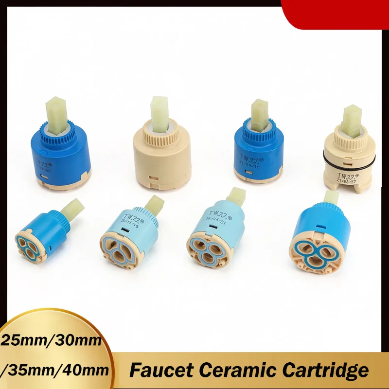 25/30/35/40mm Tap Mixing High Spool Valve Ceramic Cartridge Faucet Cartridge Mixer Kitchen Bath Basin Shower Faucet Accessories