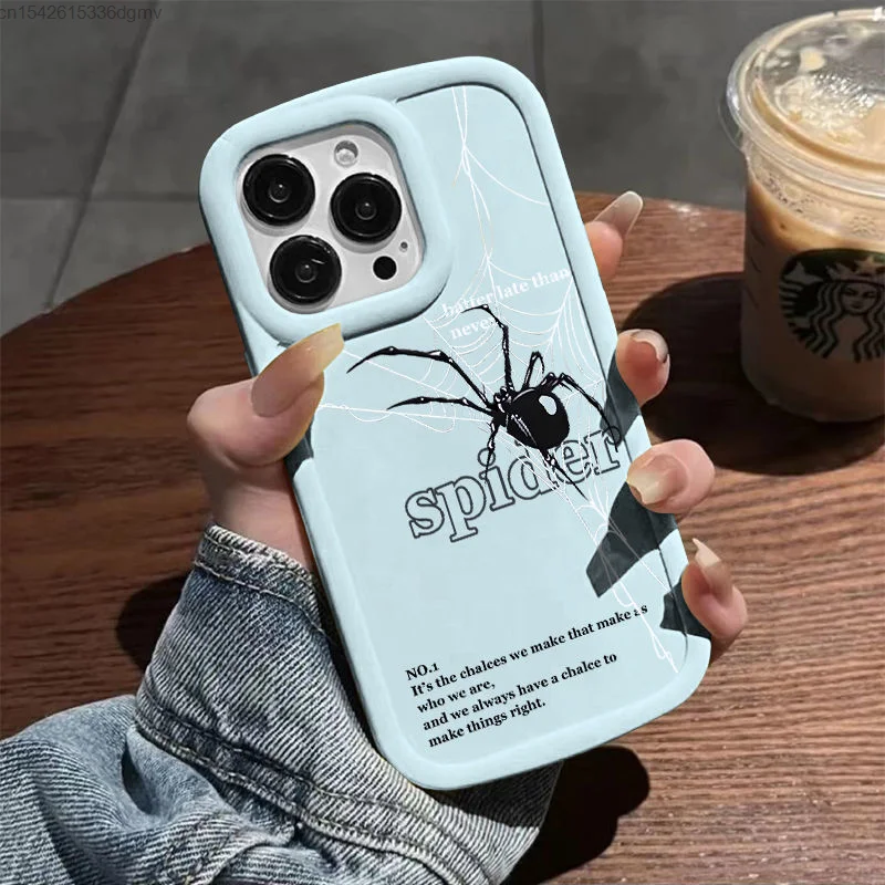 Fashion Spider Web Y 2k Punk Japanese Stylish Phone Case Iphone 14 Plus 13 12 11 Pro Max Silicone Cover Goth New Iphone X Xs