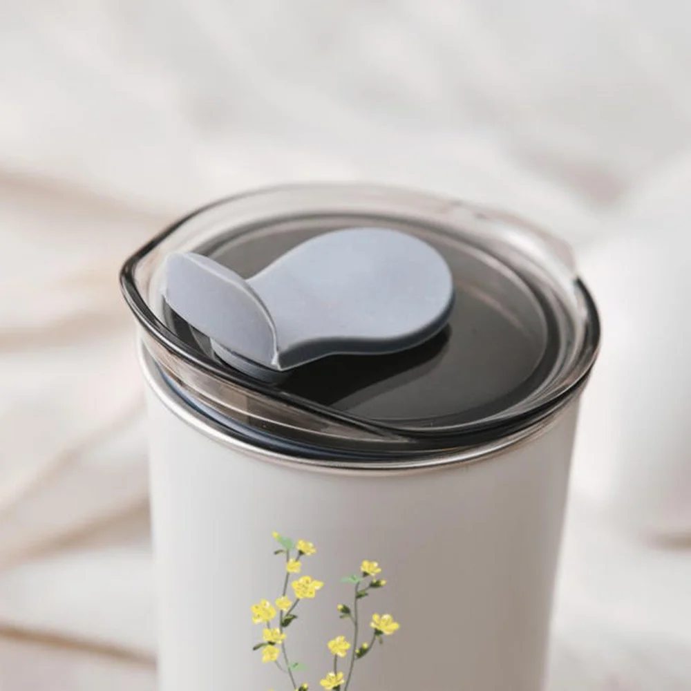 Custom Name Red Wildflower Stainless Steel Cup, Personalized Floral Print Travel Mug With Lid Customized Name Gift for Women. view 4