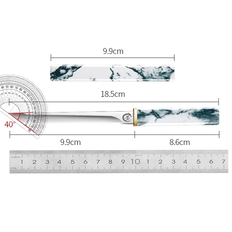 Stainless Steel 1-2 Piece Pocket Knife for Men Outdoor Camping Survival Cutting Tool Marble Style Travel Paring Knife WY9195