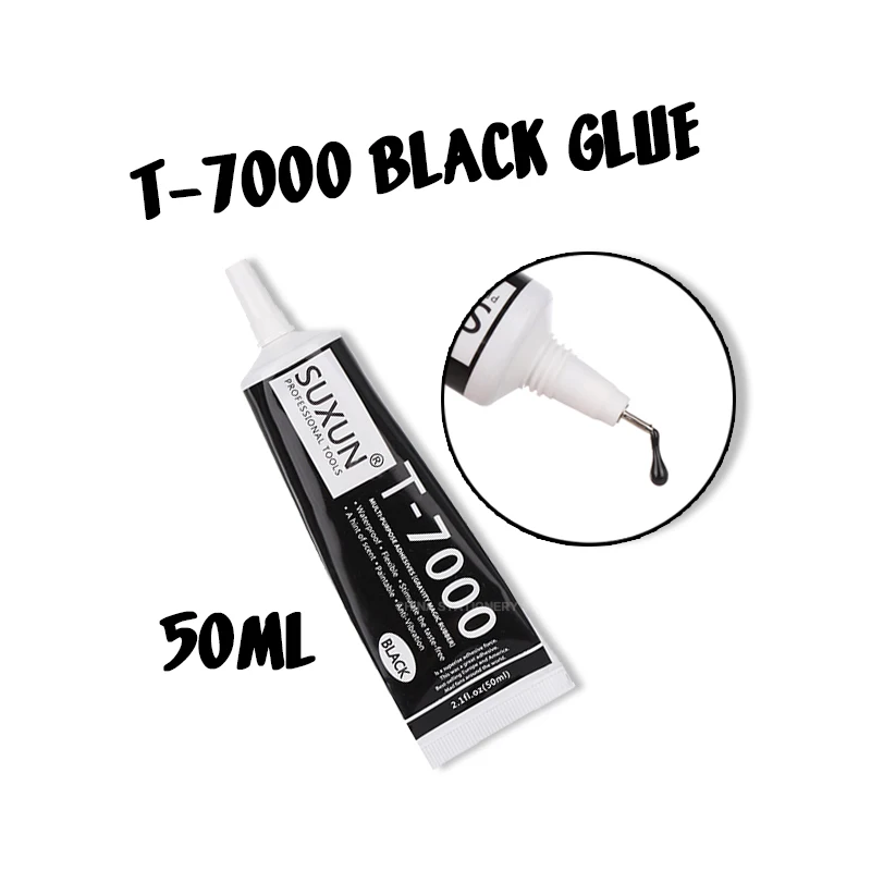 

1/3/10PCS T7000 50ml Super Black Multifunctional Epoxy Sealant - DIY Mobile Phone Screen Frame & Nail Polish Liquid Glue