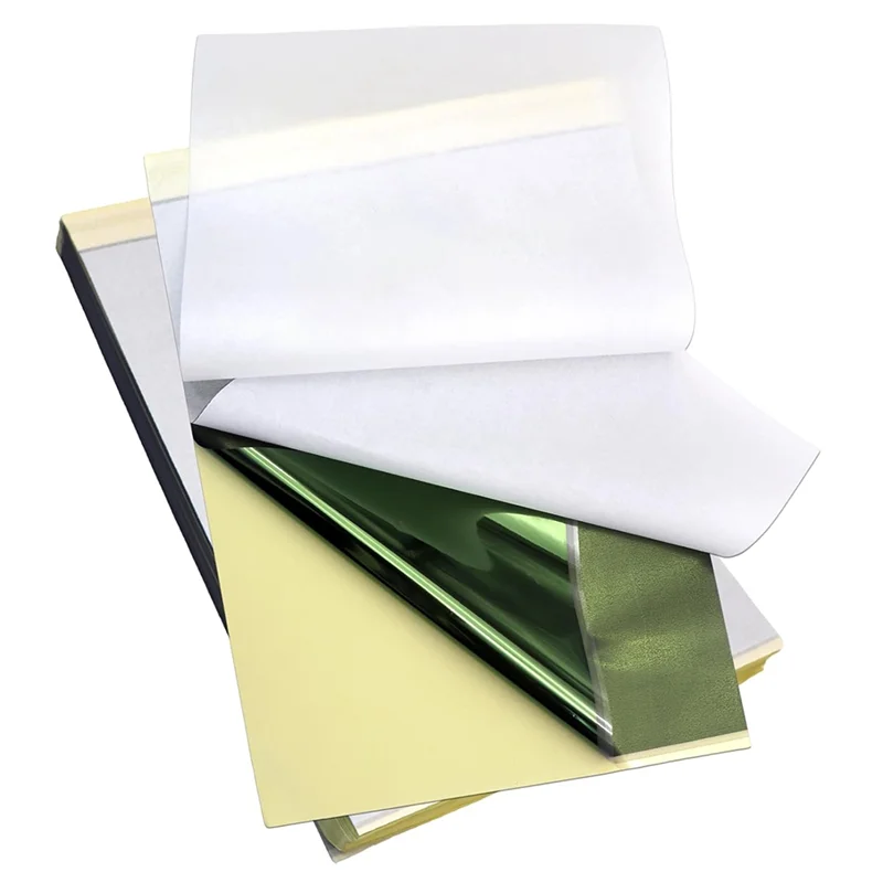 Latest 100 Sheets Tattoo Transfer Paper A4 Size Tattootemplate Paper, 4 Layers Tattoo Template Paper Fortattoo,Thermal Paper