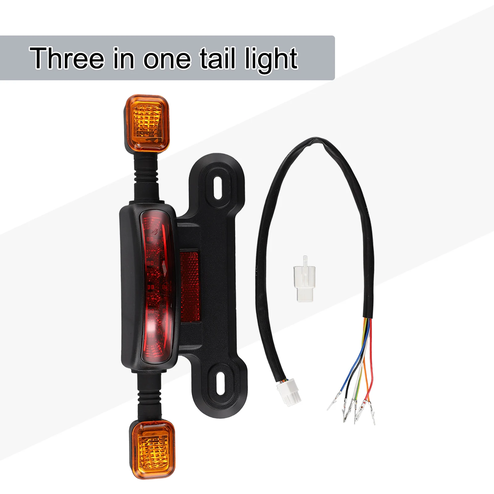 Electric Bicycle Brake Light Driving Light Turn Signal Three-In-One 48/60/12V LED Cycling Accessories E-bike Tail Light Assembly