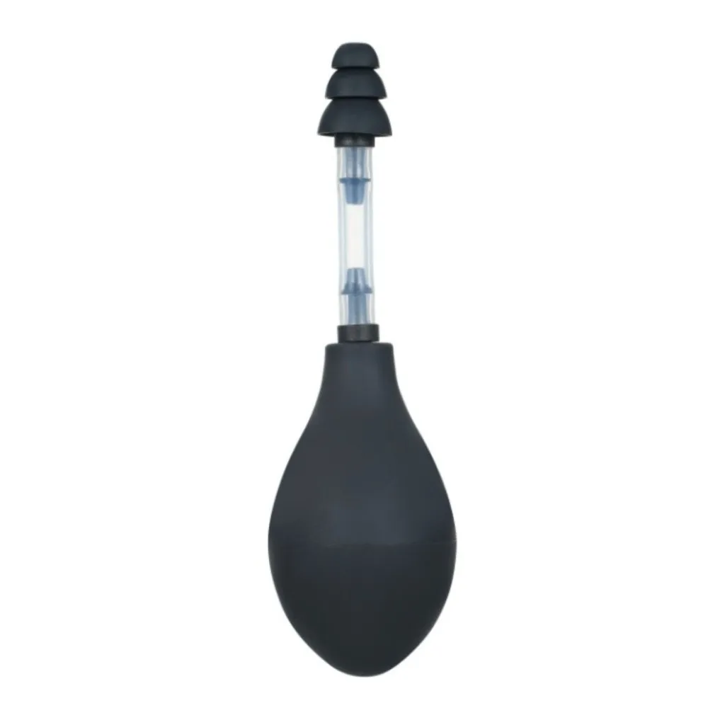 Silicone Ear Pressure Tool Black Grey Portable Inner Ear Pressure Tool Reduce Tension Earplugs Relief Suction Device