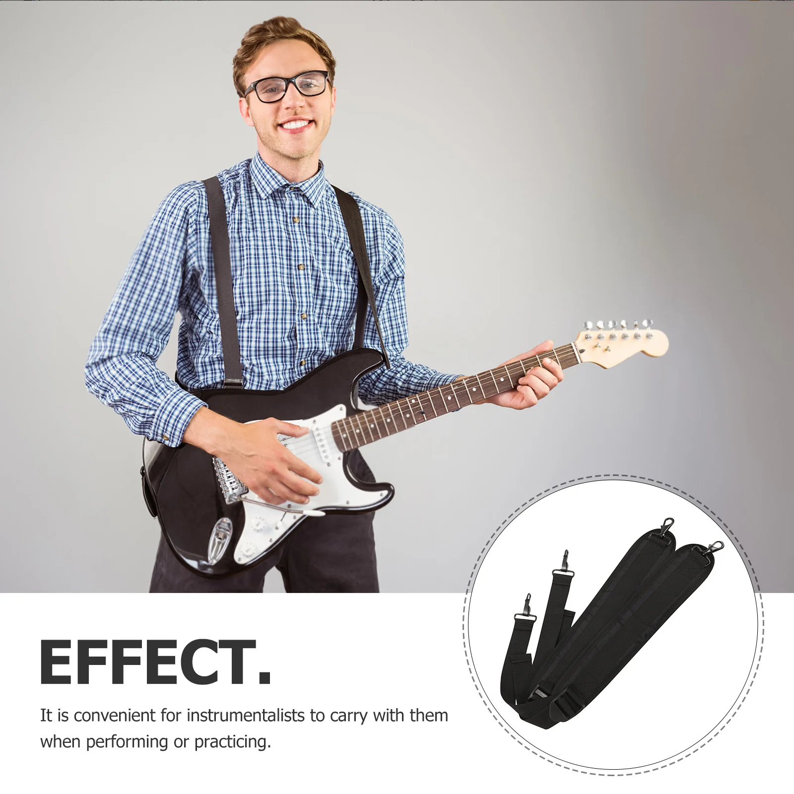 

2Pcs Extended Breathable Padded Bag Shoulder Strap Replacement for Violin Guitar Instrument Case Strap Bag Straps for Luggage