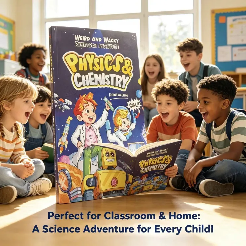 Kids Early Learning Science Comic Book, Elementary Natural Physics Chemistry Educational Reading for Boys and Girls