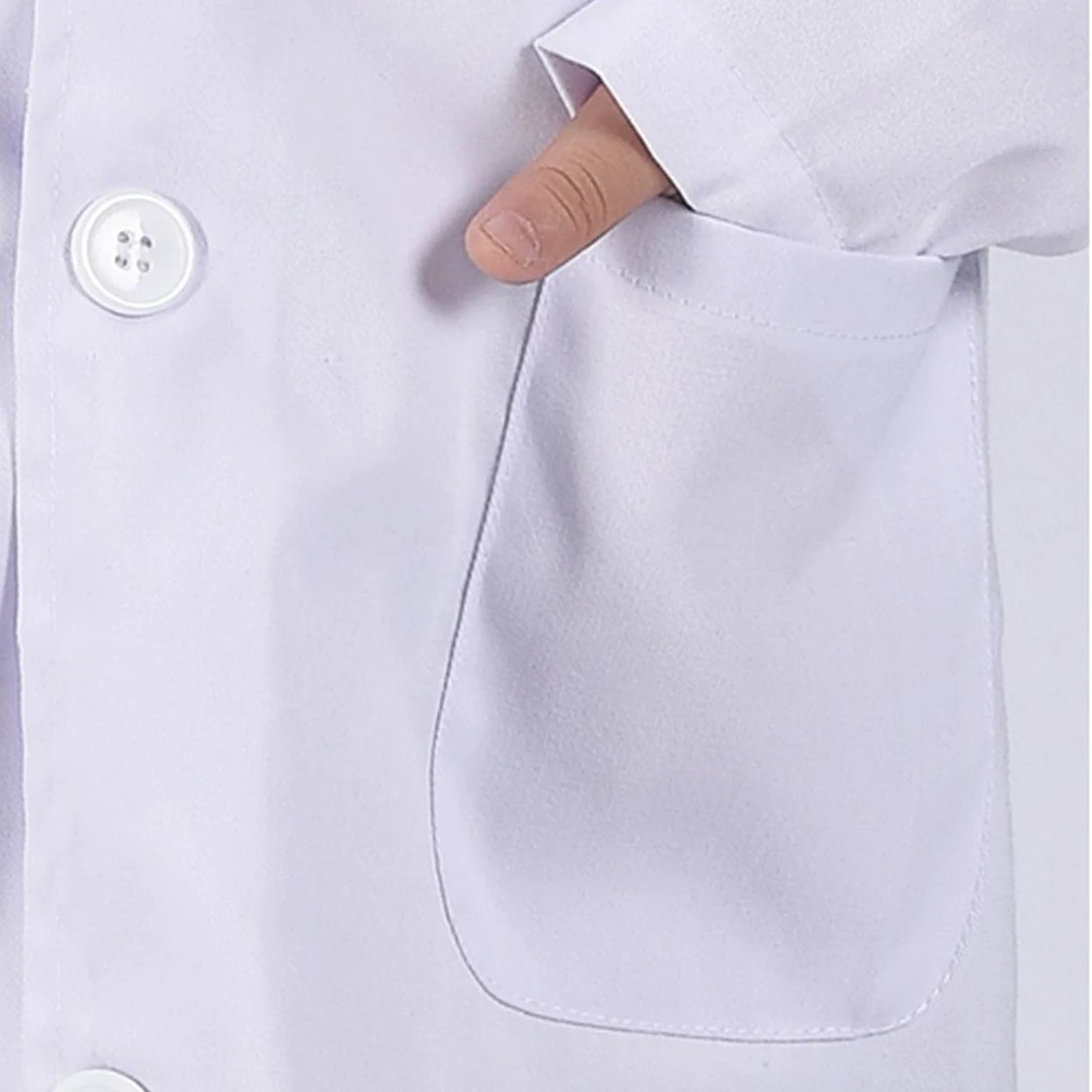 

Kids Doctor Costume Soft Texture Comfortable Wear Design Role Play Outfit Kids Doctor Coat Performance Clothing Child