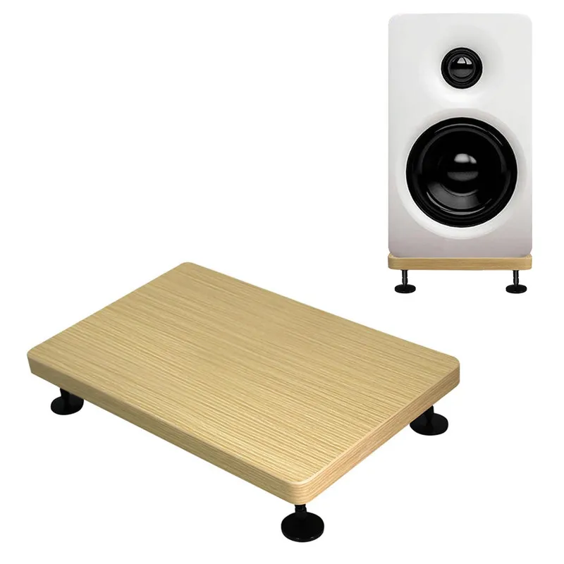 WYORESY for Edifier(MR5BT/A100) High-End Wooden Stand Shock Absorption Eliminates Resonance for Pure Monitor Sound