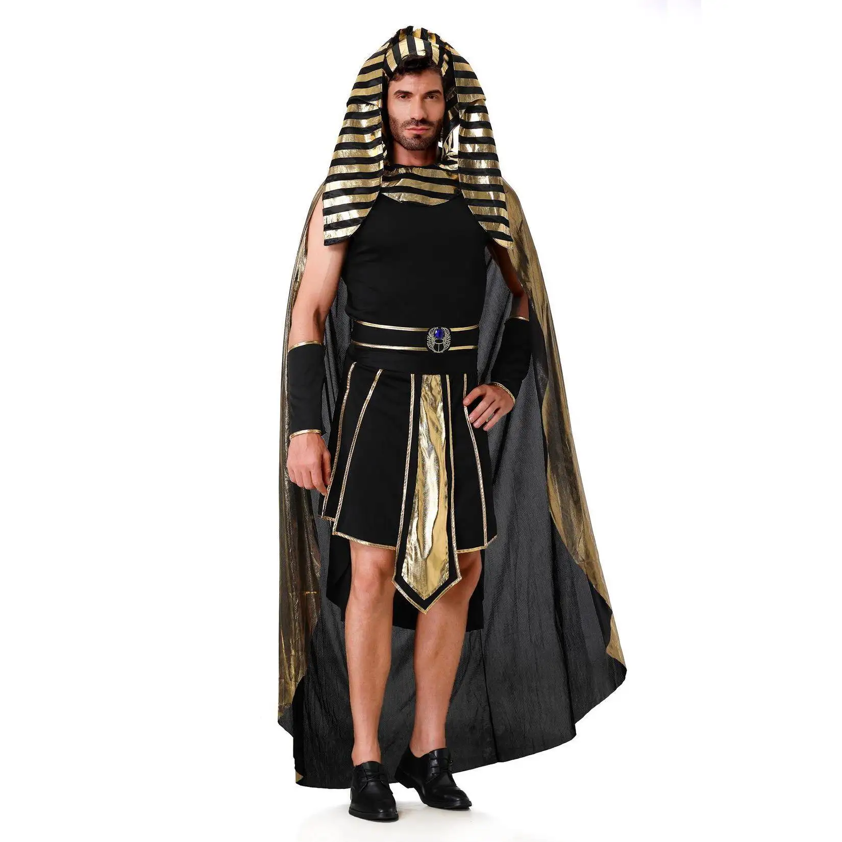 

loween Pharaoh Queen Costume Roman Empire Couple Performance Clothes Women's Ancient Egypt King Queen Outfits