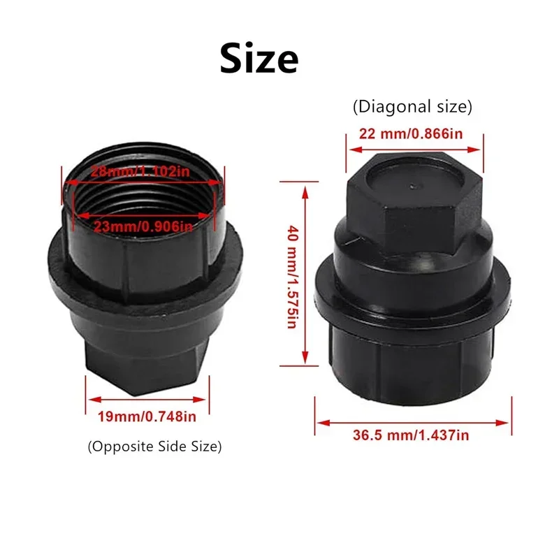 24Pcs Black/Chrome Car Wheel Lug Nut Covers Caps 15646250 For GMC Chevrolet Chevy C1500 C2500 C3500 K1500 K2500 K3500