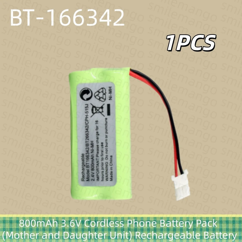 2.4V 800mAh BT-166342 AAA Ni-MH Cordless Phone Battery for BT183342 BT283342 BT266342 BT162342 BT262342 CS6609 CS6509 LS6325