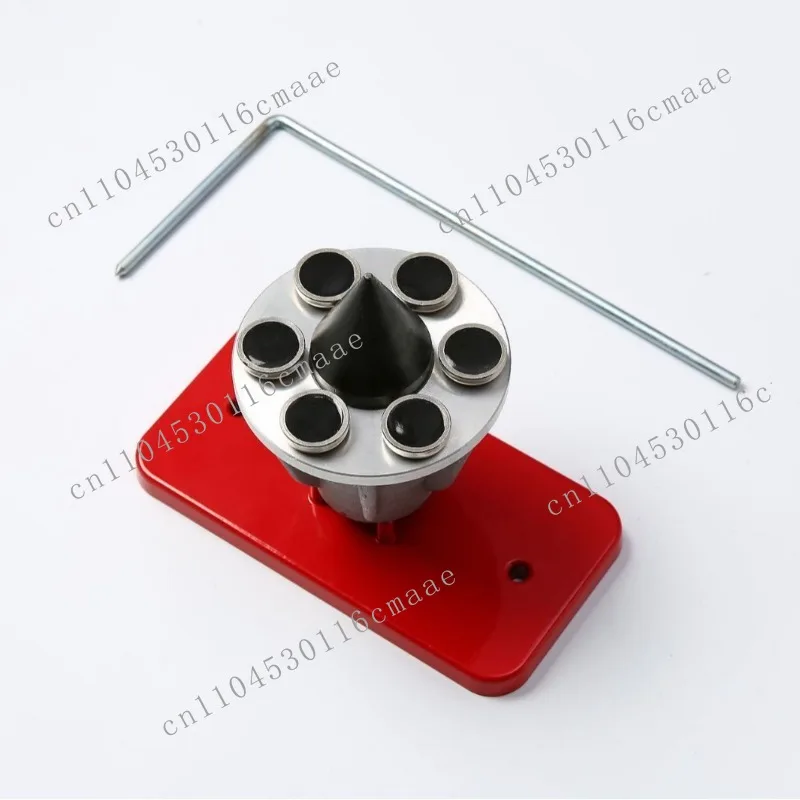 339075B 42-047 Black Red Magnetic Wall Mount Blade Balancer for All Lawn Mowers