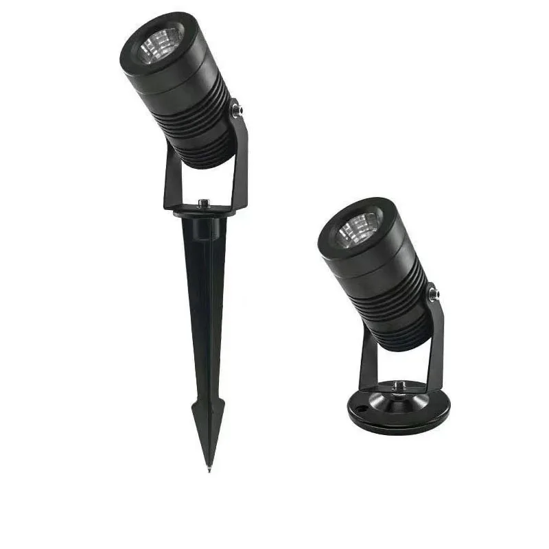 

LED Garden Lights 3W 5w 12w DC12v 24v 220V Outdoor Spotlight With Spike IP66 Waterproof Garden Landscape Green Decorative Lamp