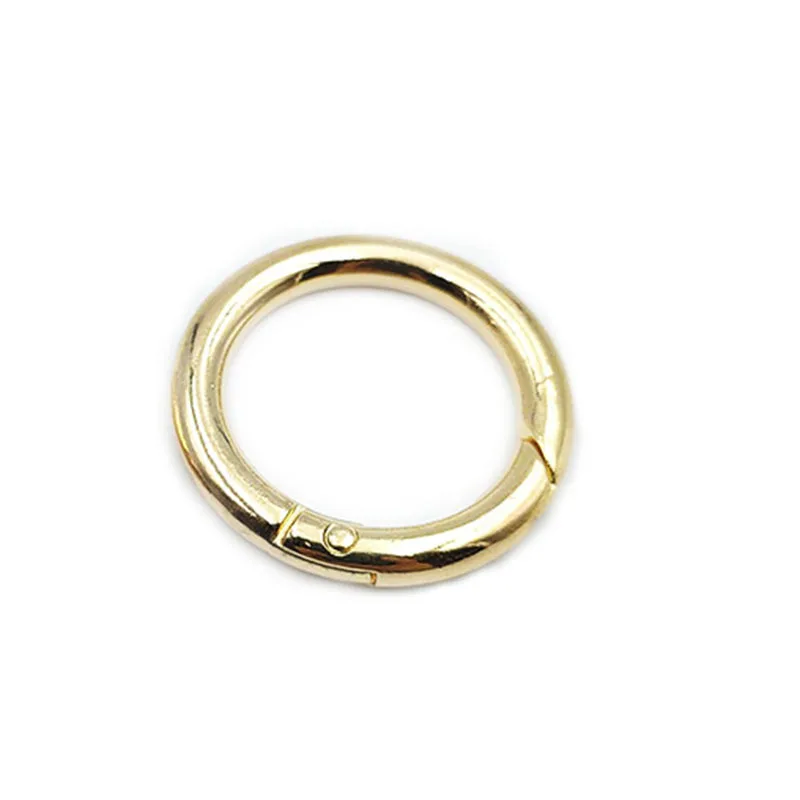 5Pcs 18mm-34mm Metall O Ring Frühling Verschlüsse Runde Karabiner Schlüsselbund Tasche Clips Haken Hund Kette schnallen Stecker für DIY Schmuck