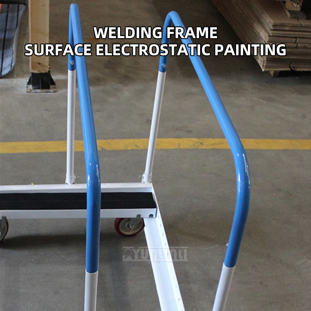 Heavy-Duty Material Transfer Cart Push-Pull Gypsum Tool Cart with Universal Brake Wheel for Home Improvement