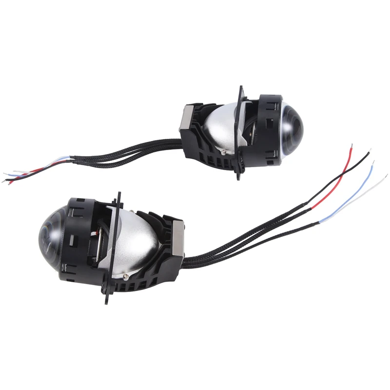 

KY20H0004 12V Dual Lamp Cup LED Twin Lens Far And Near Light LED Twin Lens LED Twin Lens Motorcycle Automobile General Purpose