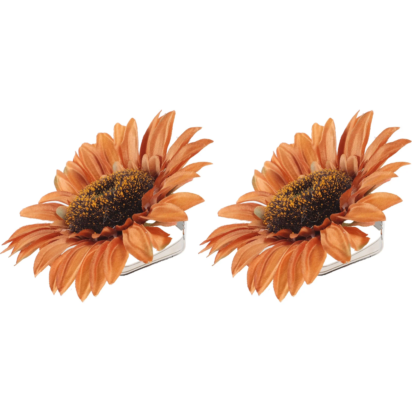 

2Pcs Artificial Sunflower Curtain Holder Tieback Clips Clamp Drapery Buckles Decorative Curtain Accessories Drapery Holder Clamp