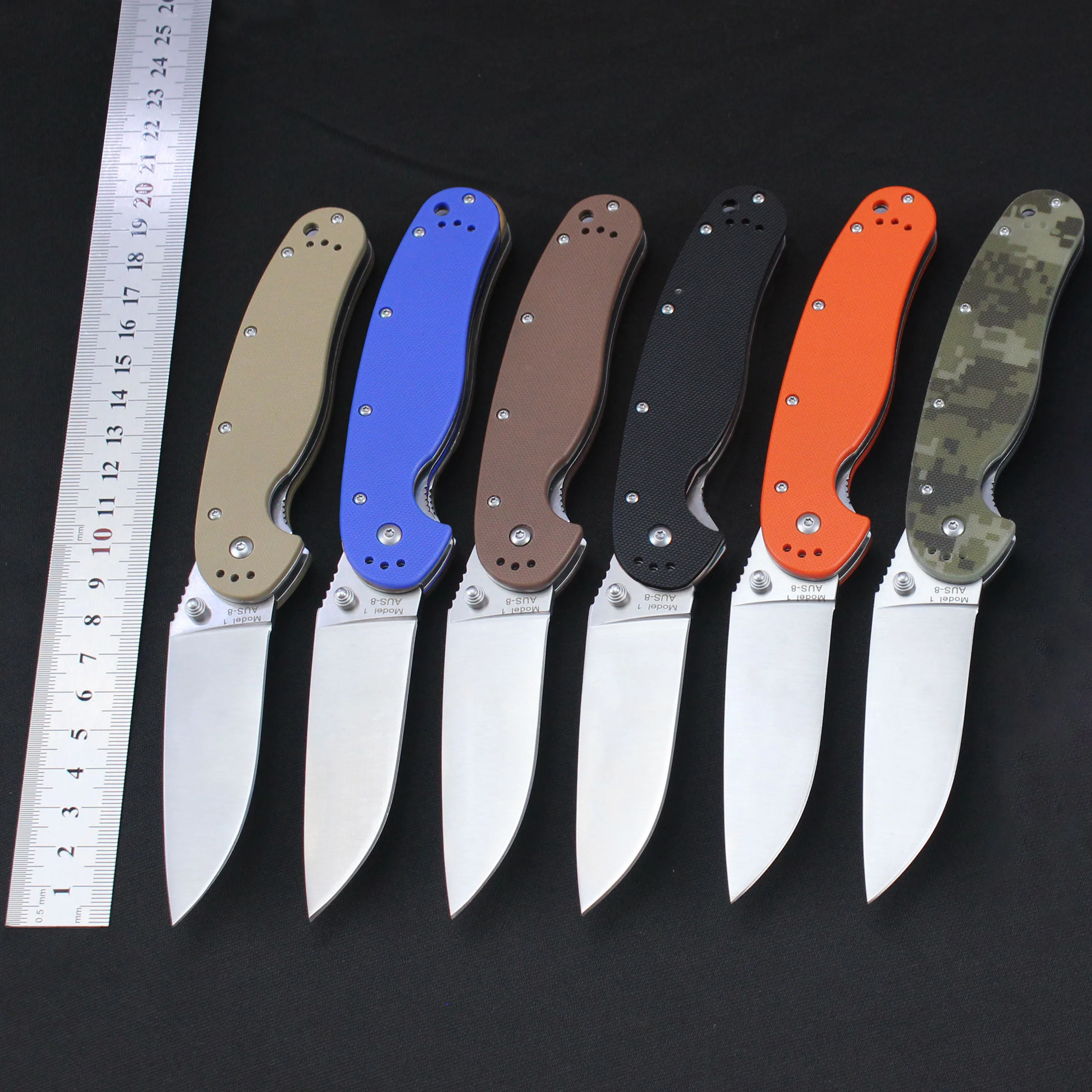 Outdoor Camping Folding Pocket Knife Tool Stainless steel Blade G10 Handle Military Tactical EDC Tools Knives