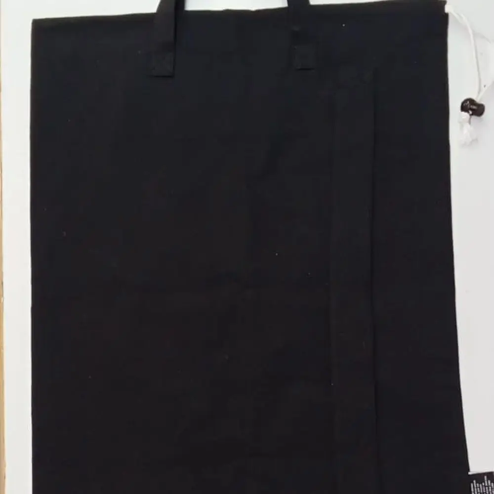 

Heavy-Duty Premium Cotton Canvas Laundry Bag, 28x36, with Drawstring and Handles for Home, Travel, and Storage - Black