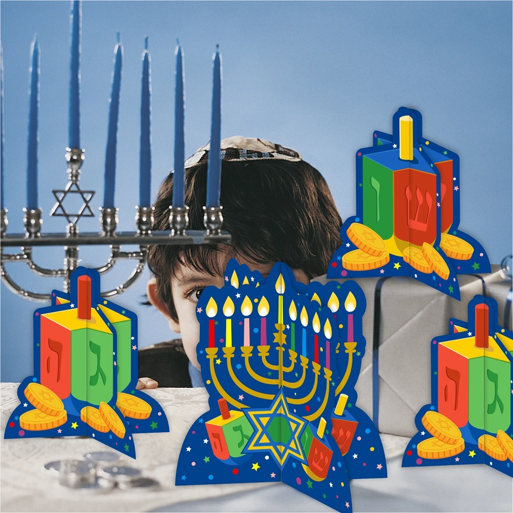 Judaism Happy Hanukkah Backdrop Jewish Jesus Passover Candlestick Party Decor Photographic Background Photography Photo Studio