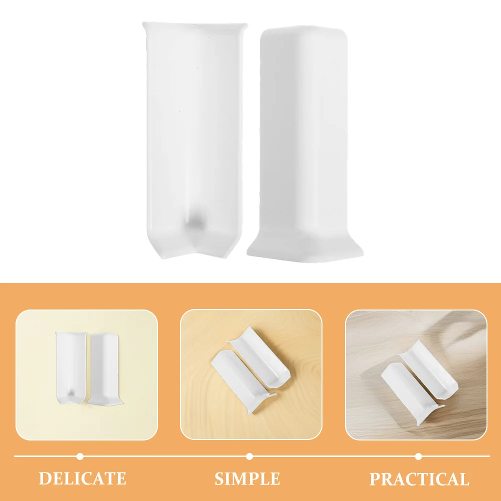 قطعتان من واقيات زوايا الحائط ذاتية اللصق، سهلة التركيب، لا توجد أدوات مطلوبة، واقيات زوايا بلاستيكية، أغطية اللوح