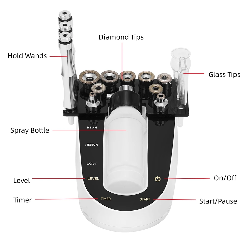 Professional Diamond Microdermabrasion Machine For Facial Peeling Skin Care Blackhead Removel Water Spray Exfoliation Machine