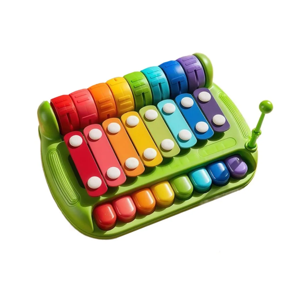 

Plastics 8-note Knock Piano Toys Hand Knock Percussion Instrument Baby Music Batter Stick Toy Early Education Xylophone Toy
