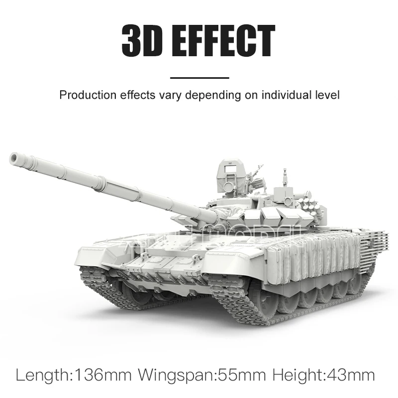 MENG Plastic Assembled Tank Model Kit 72007 Russian T-72B3M Main Battle Tank 1/72 - Image 2