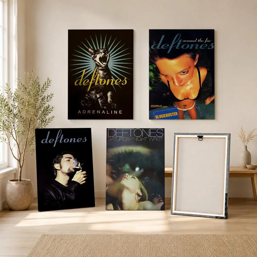 Rock Band D-Deftones Painting  - огляд і ціна Canvas Wrap Ready