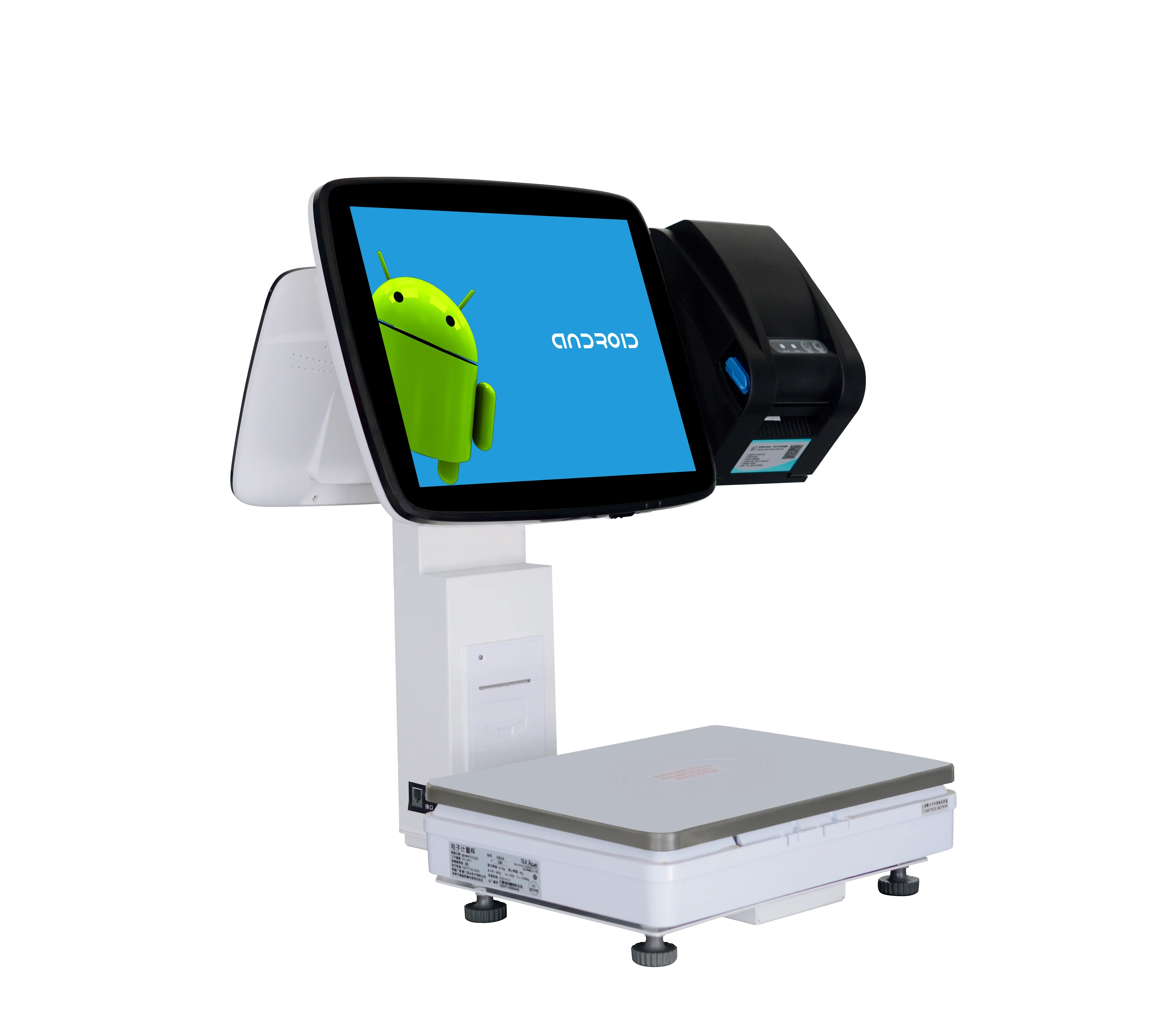 2024 New Android 13 cash register All in One Android Scale Machine For Supermarket retail shop