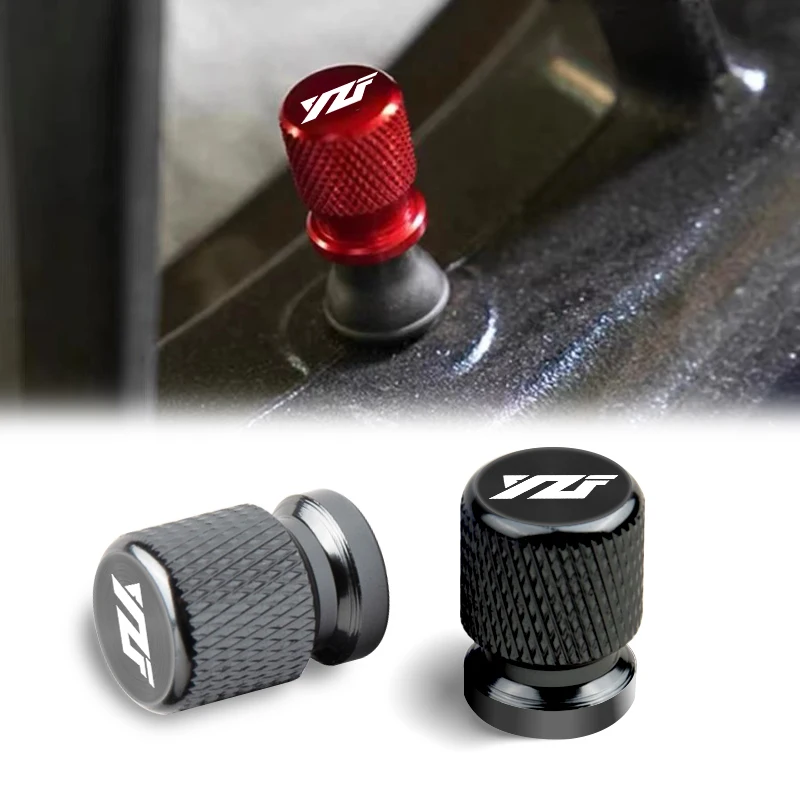 2 Pcs Motorcycle Accessories For  YAMAHA YZF R1 R3 R6 R25 R125 R1M YZFR1 YZFR6 YZFR3 Metal Tire Valve Air Port Stem Cover Caps